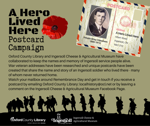 A Hero Lived Here Postcard Campaign