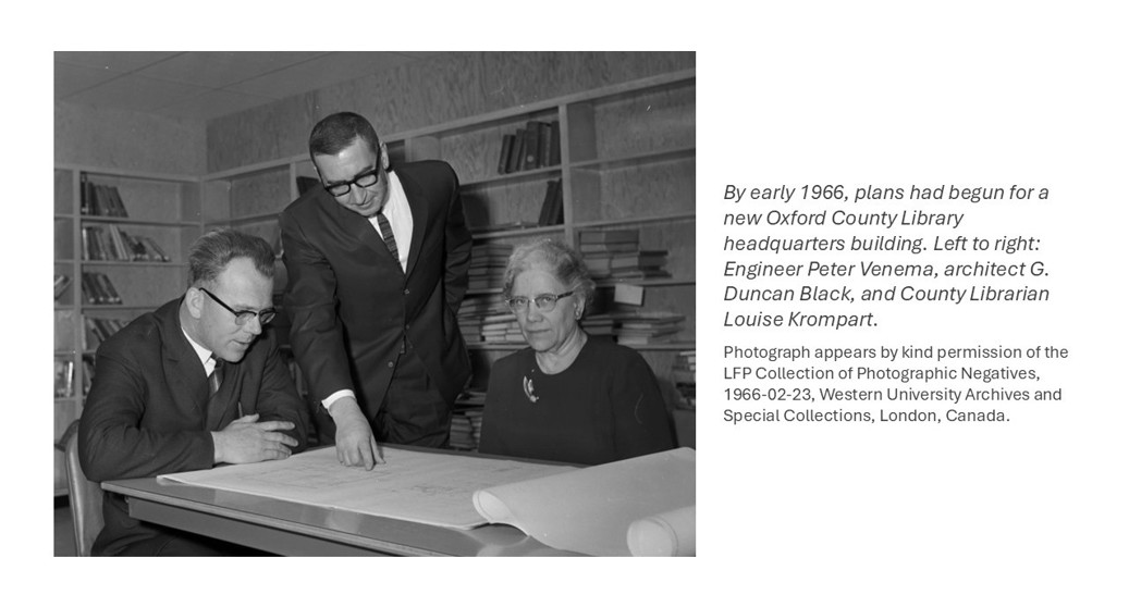 Photo of planners inspecting a blueprint.