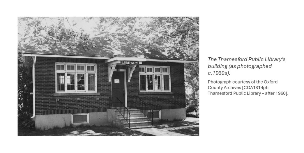 Image of former Thamesford Public Library, ca. 1960s.